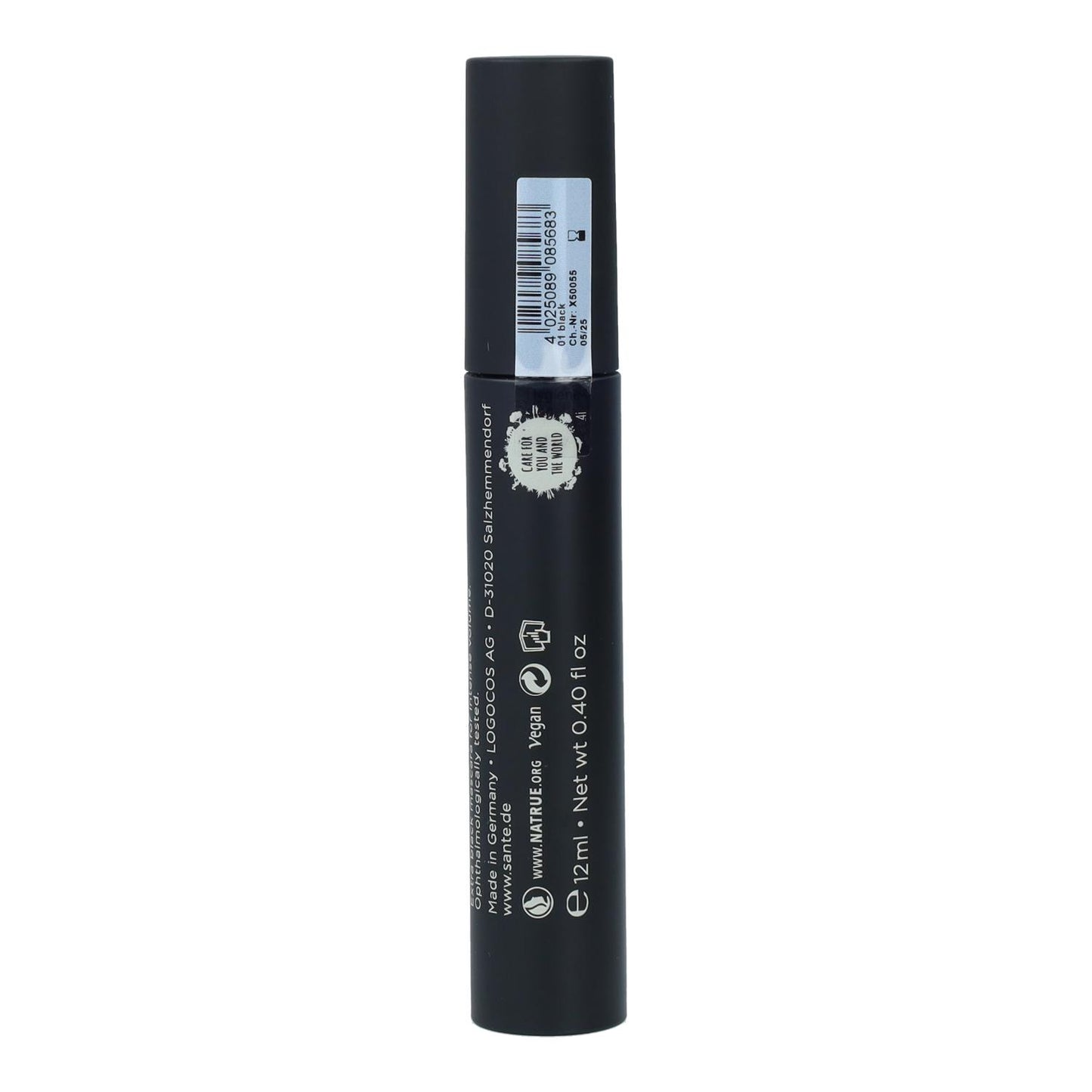 Máscara Pestañas Volumen Sensation 01 Black Sante 12 ml