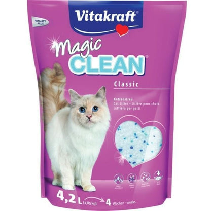 Vitakraft Magic Clean Perlas de gel de sílice súper absorbentes 8,4 L