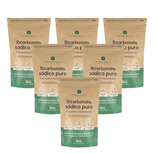 Pack 6xBicarbonato sódico Planeta Huerto 1 Kg