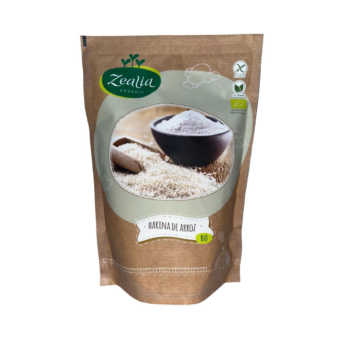 Harina de Arroz BIO Sin Gluten Zealia 500 gr