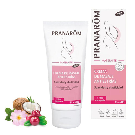 Crema de masaje maternidad antiestrías BIO Pranarôm 100 ml