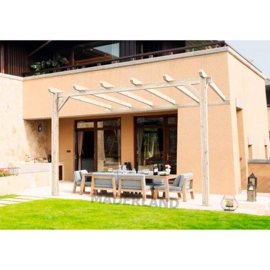 Pérgola madera adosada Cádiz Maderland