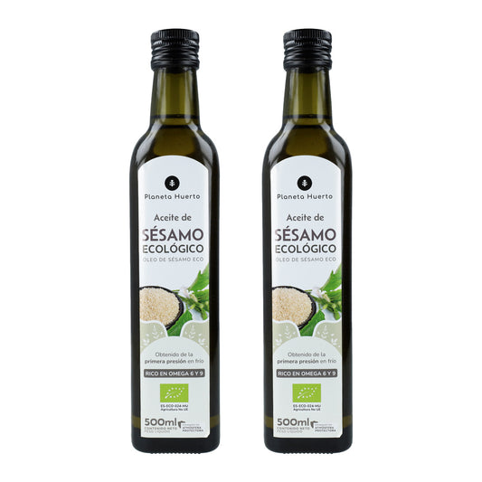 Pack 2xAceite de Sésamo prensado en frío ECO Planeta Huerto 500 ml