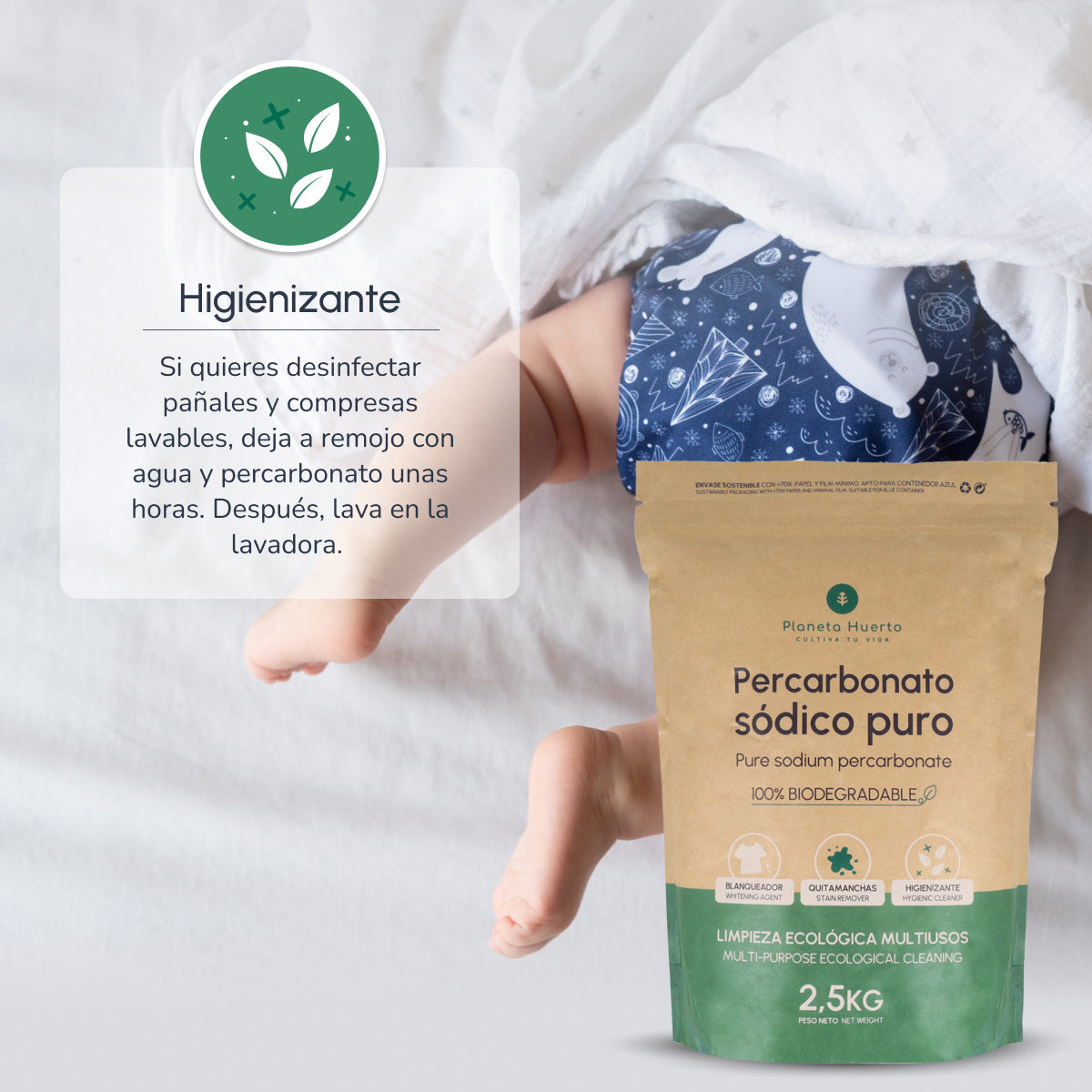 Pack 6xPercarbonato sódico Planeta Huerto 2,5 kg