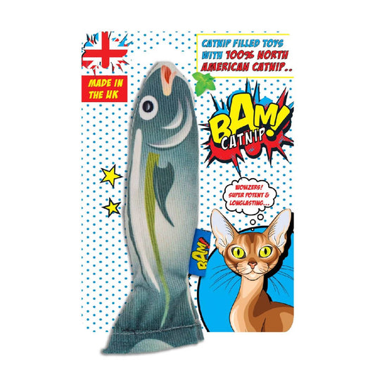Juguete para gatos Fish con catnip BAM!
