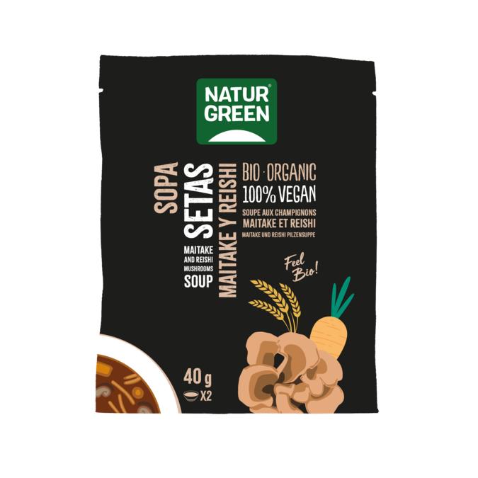 Sopa de Setas Maitake y Reishi Bio Naturgreen 40 g