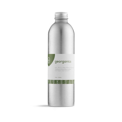 Enjuague Bucal con Aceite de Coco y Árbol del té Georganics