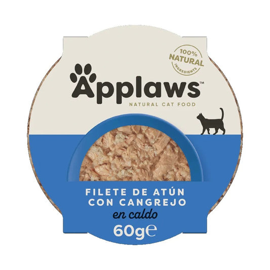 Tarrina Atún y Cangrejo para gatos Applaws 60 g