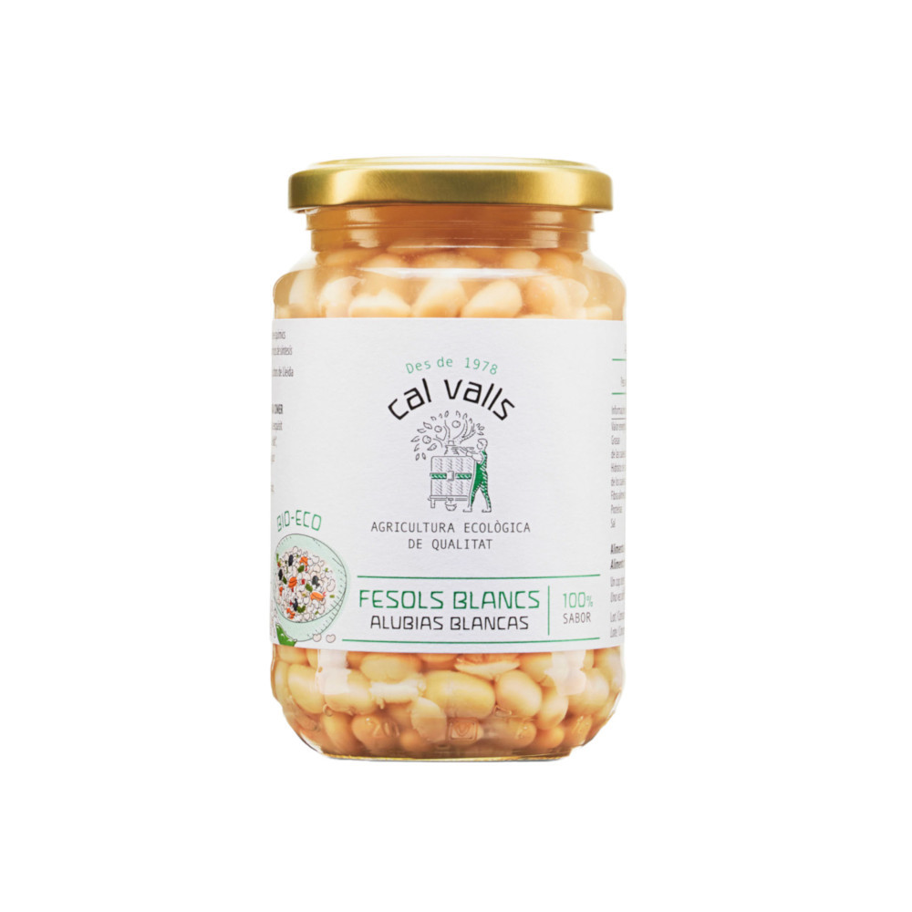 Alubias Blancas Cocidas del País Eco Cal Valls 350g