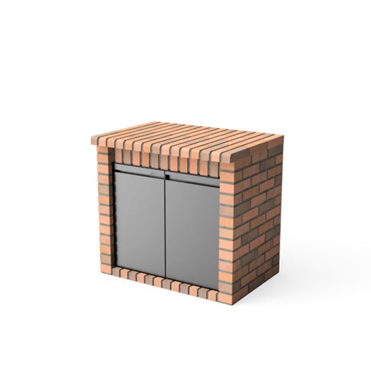 Módulo bancada Volterra con puertas terracota, Movelar