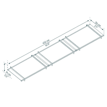 Marquesina para puerta Nancy 452x94 cm