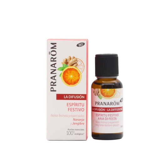 Difusión espiritu festivo bio, Pranarôm 30 ml
