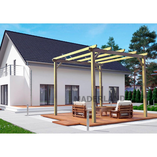 Pérgola de madera maciza Madrid Maderland