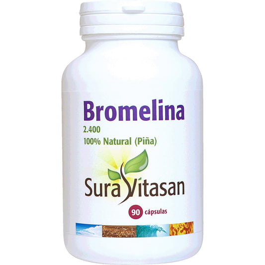 Bromelina 2.400 Natural 500 Mg 90 Cap Sura Vitasan