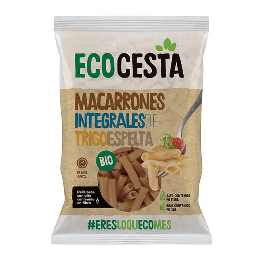 Macarrones Integrales De Trigo Espelta Bio, 500 G Ecocesta