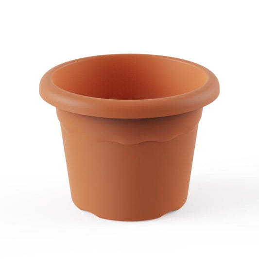 Maceta redonda terra color terracota  D 26 x 19