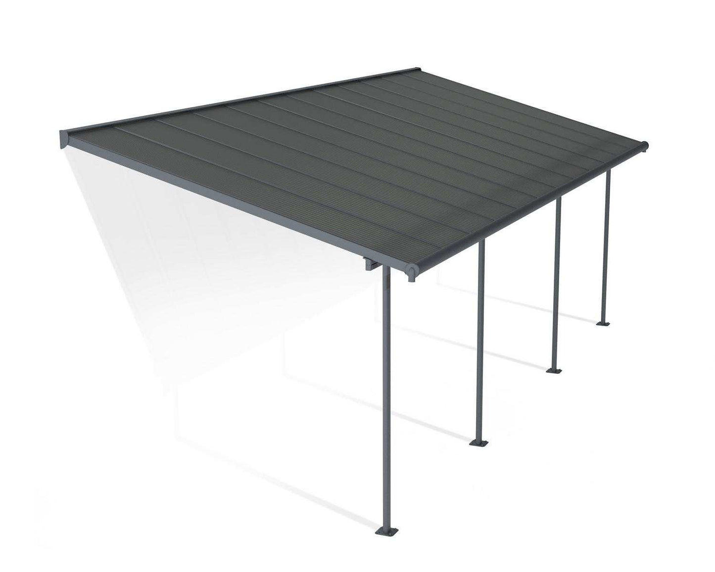 Pérgola adosada Capri 299x735 cm gris Canopia by Palram