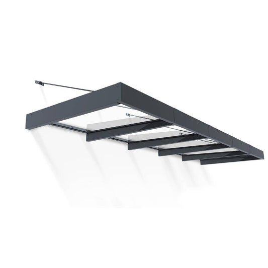 Marquesina para puerta Sophia XL 140x471 cm transparente Canopia