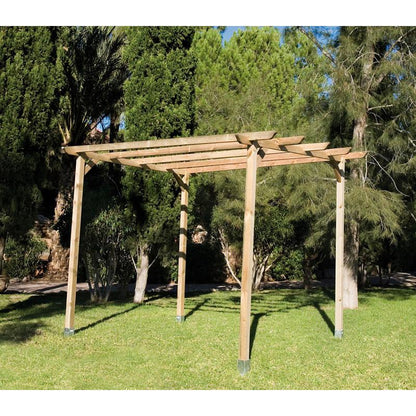 Pérgola madera maciza Faura