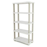 Estantería 90 cm con 5 estantes Space Saver Plastiken Beige