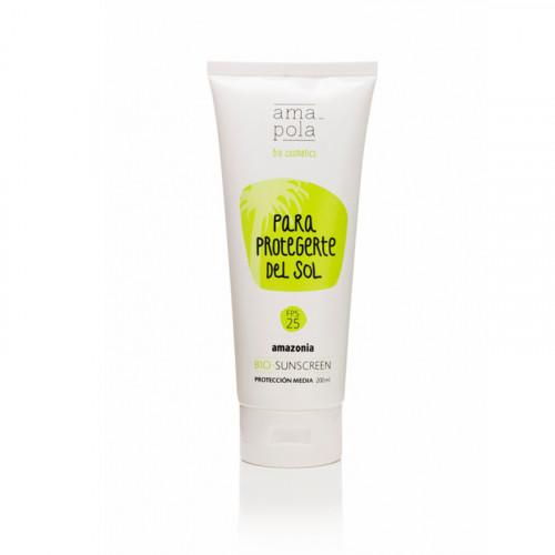 Protector solar corporal SPF 25 Amazonia Amapola 200 ml