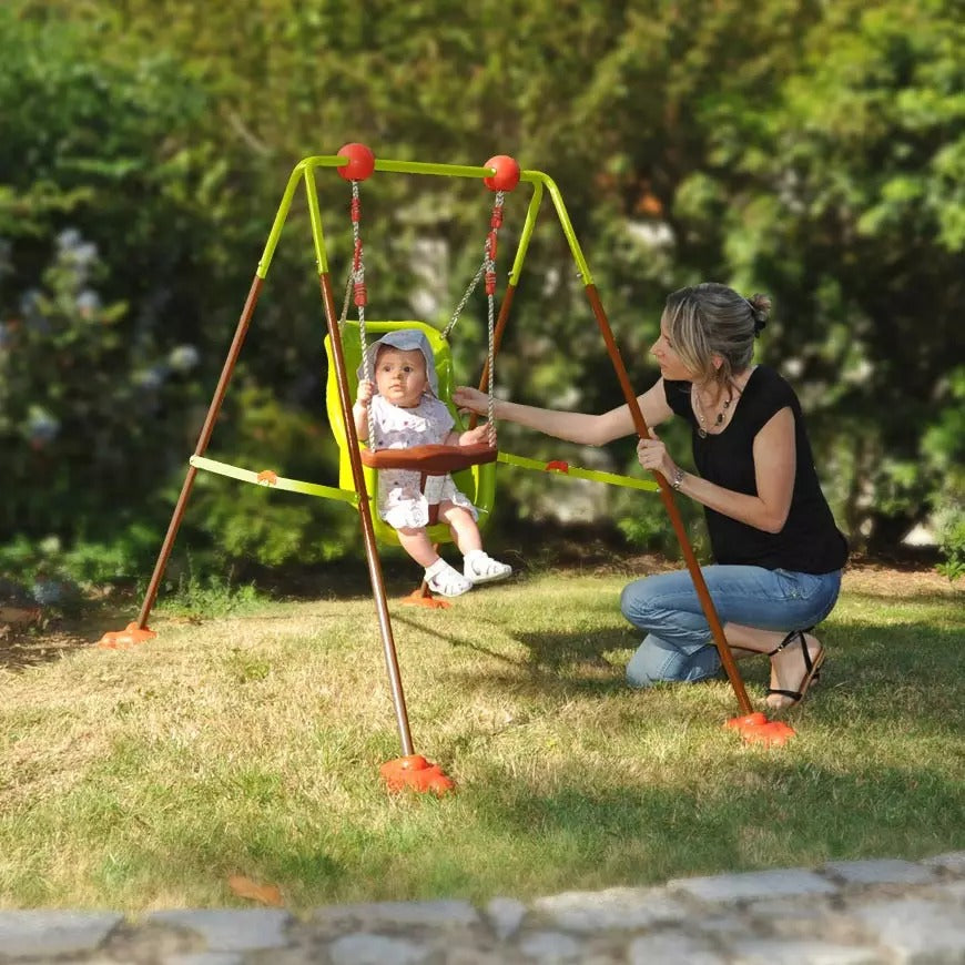 Columpio de metal plegable para bebé Soulet