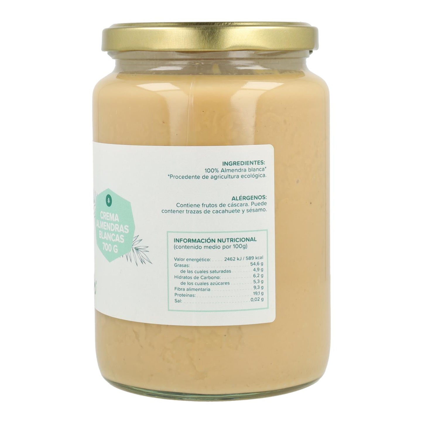 Crema de Almendras Blancas ECO Planeta Huerto 350 g
