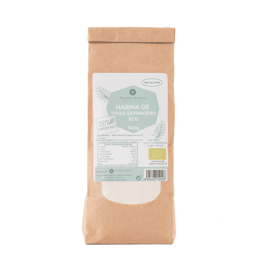 Harina de Trigo Sarraceno Sin Gluten ECO Planeta Huerto 500g