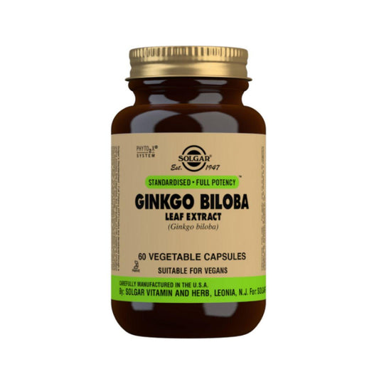 Ginkgo Biloba Solgar 60 cápsulas vegetales
