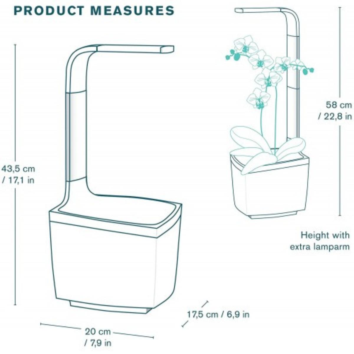 Maceta autocultivo T3 Kitchen Garden 20 x 17,5 cm