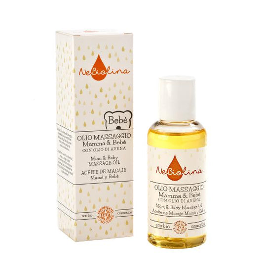 Aceite masaje mamá y bebé ecobio Nebiolina Greenatural 100 ml