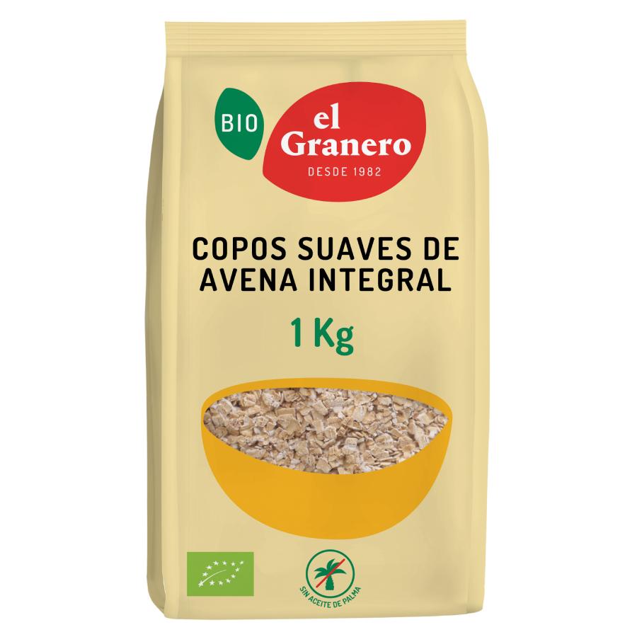 Copos Suaves de Avena Integral BIO El Granero