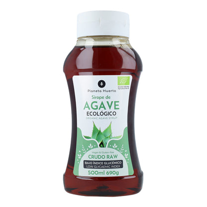 Sirope de Agave ECO crudo Planeta Huerto 500 ml Caja 7 unidades