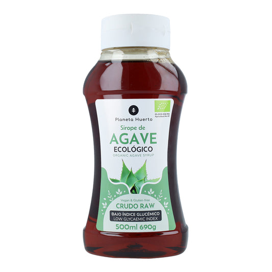 Sirope de Agave ECO crudo Planeta Huerto 500 ml Caja 7 unidades