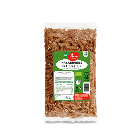 Macarrones Integral Bio 500 Gr Granero
