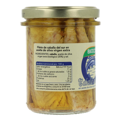 Filetes de Caballa en conserva Bio  Biocop 195 gr