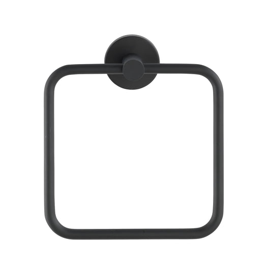 Toallero aro de acero inoxidable Bosio, negro mate Wenko
