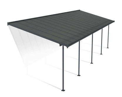 Pérgola adosada Capri 299x980 cm gris Canopia by Palram