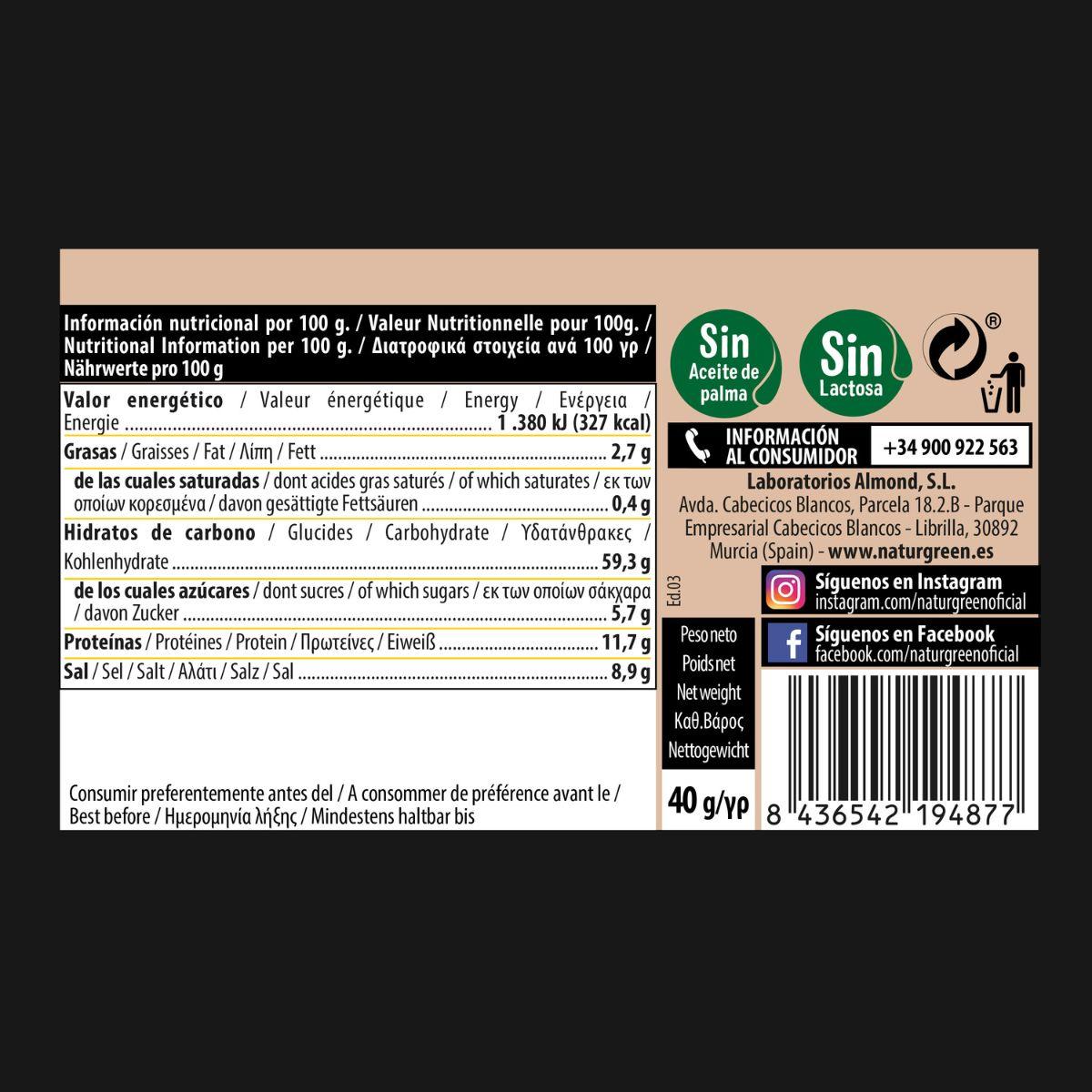 Sopa de Setas Maitake y Reishi Bio Naturgreen 40 g