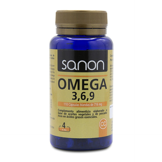 Omega 3,6,9 SANON 110 cápsulas blandas de 716 mg