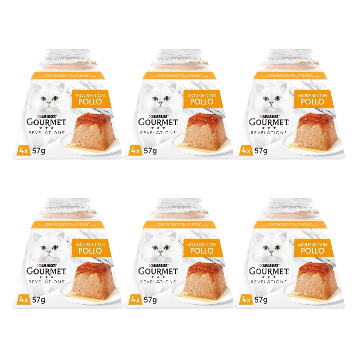 Pack 6 x GOURMET REVELATIONS Mousse Pollo (4x57g)