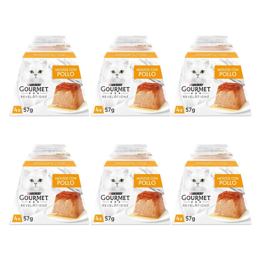 Pack 6 x GOURMET REVELATIONS Mousse Pollo (4x57g)