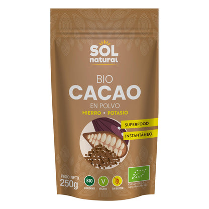 Cacao en polvo bio Sol Natural 250 g