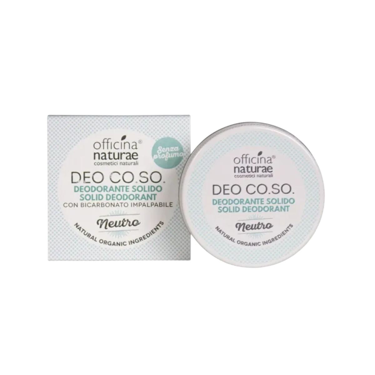 Desodorante Sólido Neutro CO.SO. 50 ml Vegan Ecologico Officina Naturae