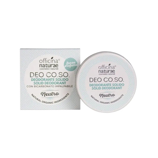 Desodorante Sólido Neutro CO.SO. 50 ml Vegan Ecologico Officina Naturae