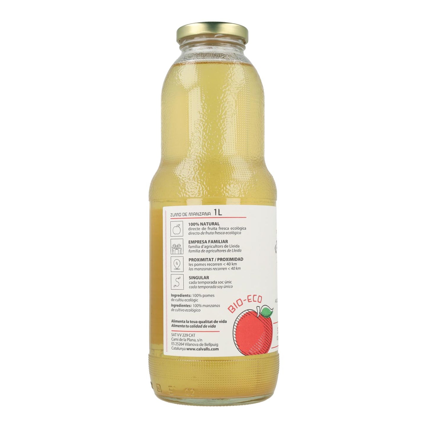 Zumo de Manzana ECO Cal valls 1L