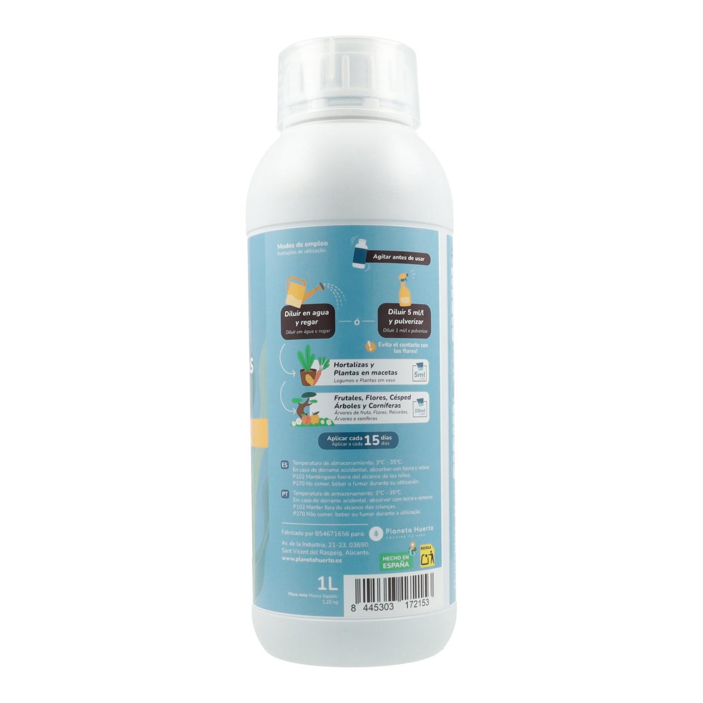 Abono Líquido de Algas Marinas Planeta Huerto 1 l