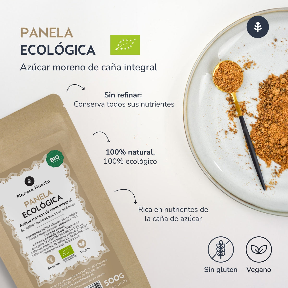 Azúcar Panela ECO Planeta Huerto