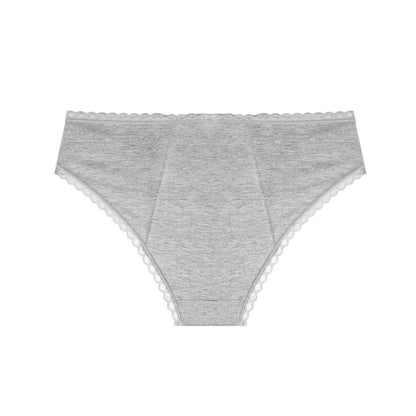 Braga menstrual algodón orgánico y bambú color gris talla M My Alma