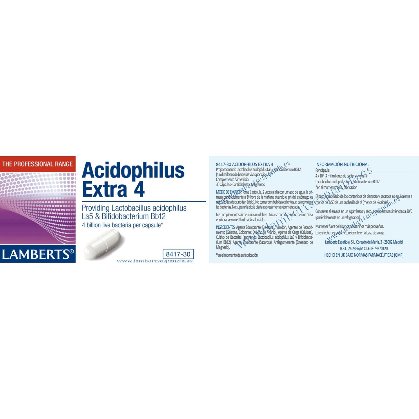 Acidophilus Extra 4 Lamberts
